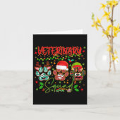 獣医分隊ポーChristmas Vet TechクリスマスPajam カード (黄色い花)