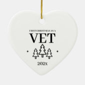 獣医初めてのクリスマスAs A Vet 2024 セラミックオーナメント (裏面)