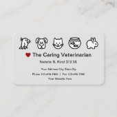 獣医動物のテーマ 名刺 (正面)