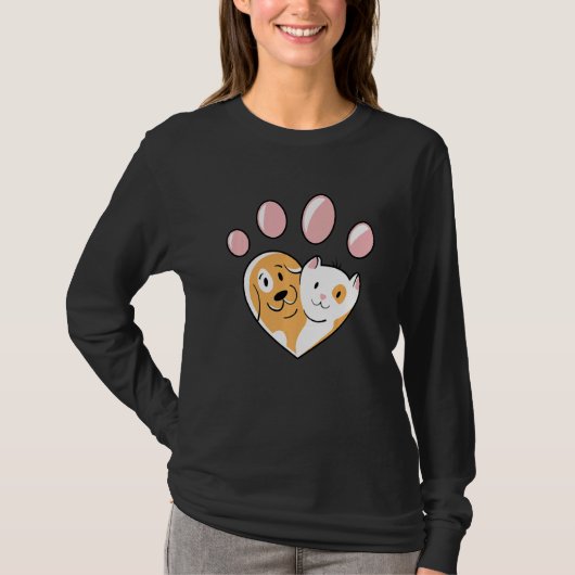 獣医動物救助 動物ケアアシスタント Tシャツ (正面)
