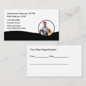 獣医動物病院アポイントメントカード 名刺 (正面/裏面)