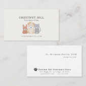 獣医動物病院 名刺 (正面/裏面)