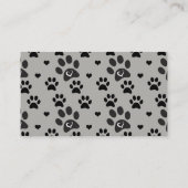 獣医医院の名刺のテンプレート 名刺 (裏面)