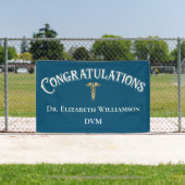 獣医医DVMおめでとう 横断幕 (インサイチュ)