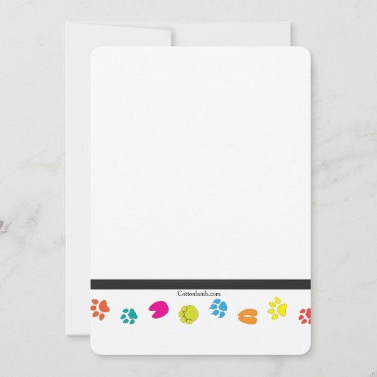 獣医卒業招待状 招待状 (裏面)