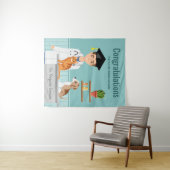 獣医博士（DVM）卒業おめでとう！ タペストリー (インサイチュ(横))