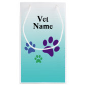 獣医又は処方箋の実行バッグ スモールペーパーバッグ (裏面)