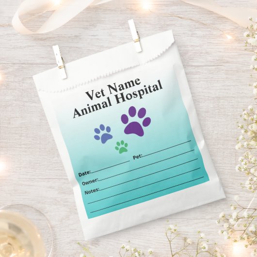 獣医又は処方箋の実行バッグ フェイバーバッグ (クリップ留めされた状態)