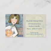 獣医及びショウガのペルシャの名刺 名刺 (裏面)