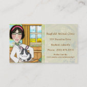 獣医及びバニーウサギの名刺 名刺 (裏面)