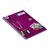 獣医及びポケットデザインFushiaはごしごし洗います ノートブック (右側)