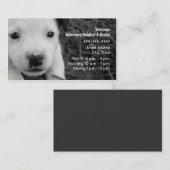 獣医及び犬小屋の名刺-ジャックラッセル 名刺 (正面/裏面)