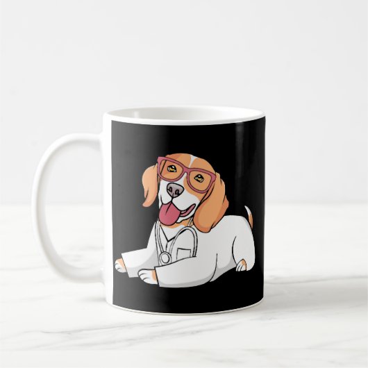 獣医受付 コーヒーマグカップ (左)