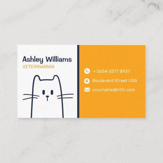 獣医名刺テンプレート動気に物  名刺 (裏面)