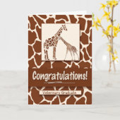 獣医大学院キリンプリント カード (黄色い花)