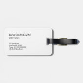 獣医学アスレピウスエレガント獣医金ゴールドV ラゲッジタグ (裏面横)