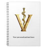 獣医学ゴールドV エレガント獣医 アスクレピオス ノートブック (正面)