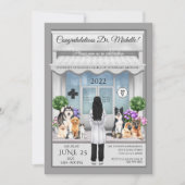 獣医学卒業招待状 招待状 (正面)