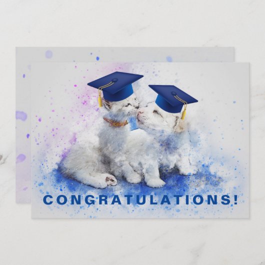 獣医学博士の卒業カード (正面/裏面)