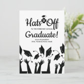 獣医学校の卒業式パーティーの脱帽 招待状 (スタンド正面)