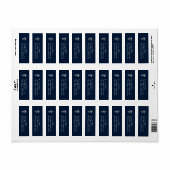 獣医学校卒業 ネイビーブルー シルバー ラベル (フルシート)