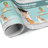 獣医学校院獣医おめでとうございますDVM ラッピングペーパー (ロールコーナー)