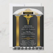 獣医学獣医院卒業 招待状 (正面)