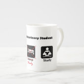 獣医学生の骨灰磁器のマグの生命 ボーンチャイナマグカップ (正面右)