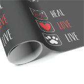 獣医学生獣医科獣医動物 ラッピングペーパー (ロールコーナー)