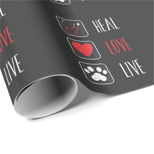 獣医学生獣医科獣医動物 ラッピングペーパー (ロールコーナー)