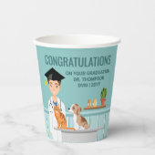 獣医学生DVM獣医の獣医の卒業式 紙コップ (正面)