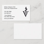 獣医学用鍼治療用名刺 名刺 (正面/裏面)