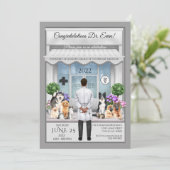 獣医学男子卒業招待状 招待状 (スタンド正面)