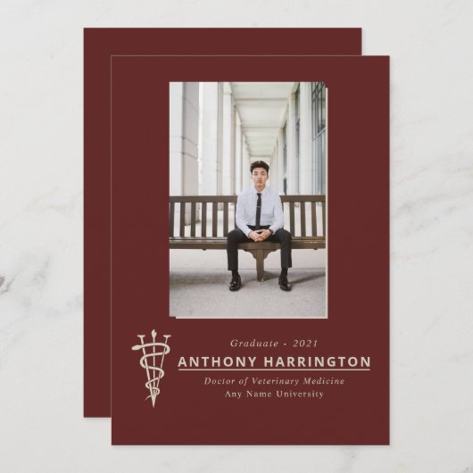 獣医学発表 案内状 (正面/裏面)