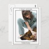 獣医学 ポストカード (正面/裏面)