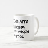 獣医学: 人々が総体であるので コーヒーマグカップ (正面右)