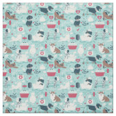 獣医学、犬と猫の友人 ファブリック (見本)