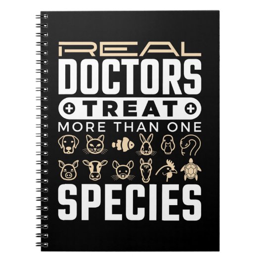 獣医実在が一つ以上の種を治療する ノートブック (正面)