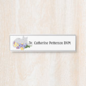 獣医師向けの花壇の猫 サインプレート (正面)