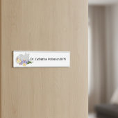 獣医師向けの花壇の猫 サインプレート