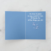 獣医感謝してい士に行く サンキューカード (内部)