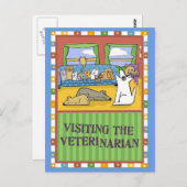 獣医感謝してい用カード ポストカード (正面/裏面)