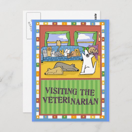 獣医感謝してい用カード ポストカード (正面/裏面)