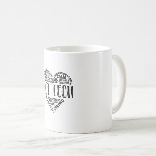 獣医技術、獣医技術、獣医技術者 コーヒーマグカップ (正面右)