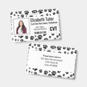 獣医施設の名前バッジ バッジ (正面＆裏面)