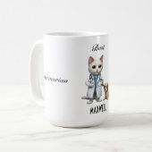 獣医最高の歴Mug コーヒーマグカップ (正面左)