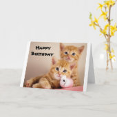 **獣医最高の院エバ**ハッピーバースデーカード カード (黄色い花)