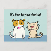 獣医検診用リマインダーはがき ポストカード (正面)