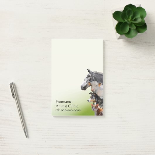 獣医混合された動物 ポストイット (オフィス)