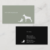 獣医猫および犬のıの名刺 名刺 (正面/裏面)